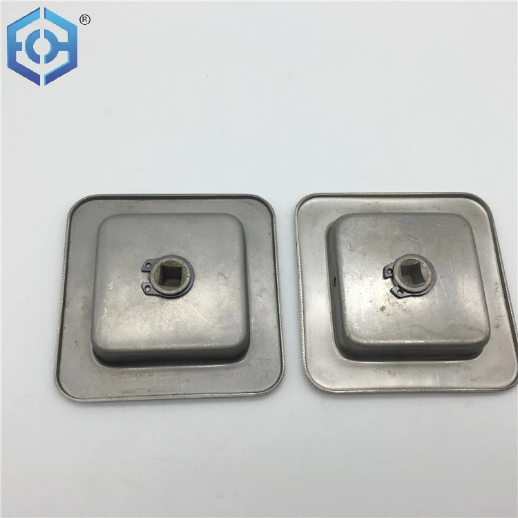 Square Stainless Steel 304 BK Function Patio Sliding Door Concealed Handle Lock Without Key