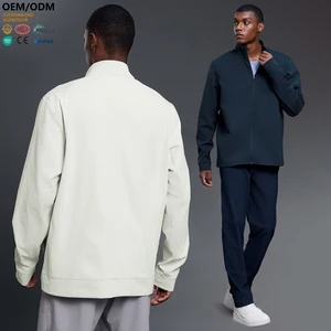 XW-DMJ015 Top Selling Workout Zip up Casual Custom Pocket Fitness Fashion Wholesale Gym Clothing Activewear Jacket for Men