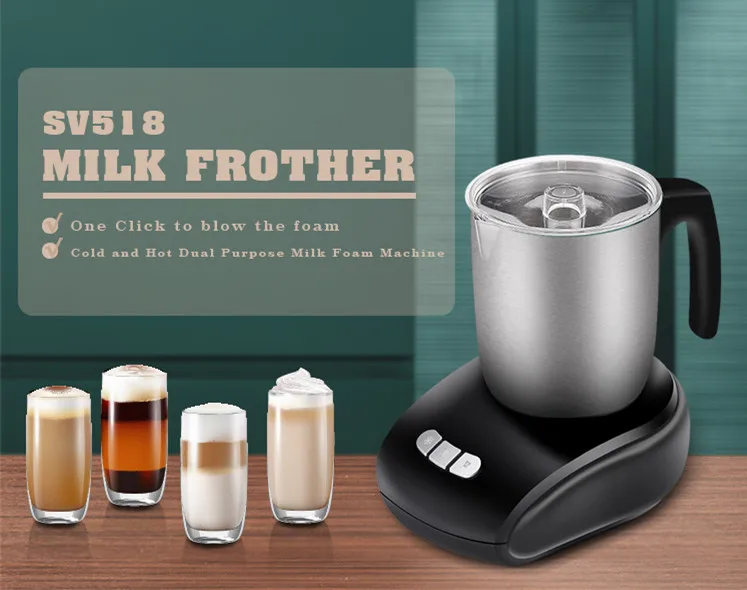 automatic electric milk frother & warmer