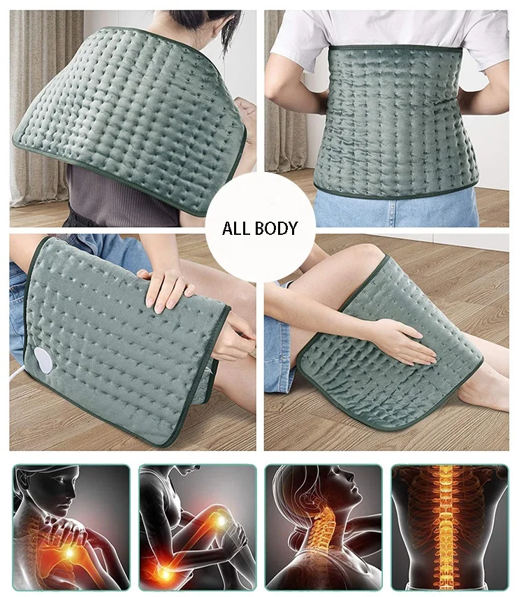 60*30cm Electric Heating Pad Arthritis Joint Back Pain Relief Heating Pad For Body Warming