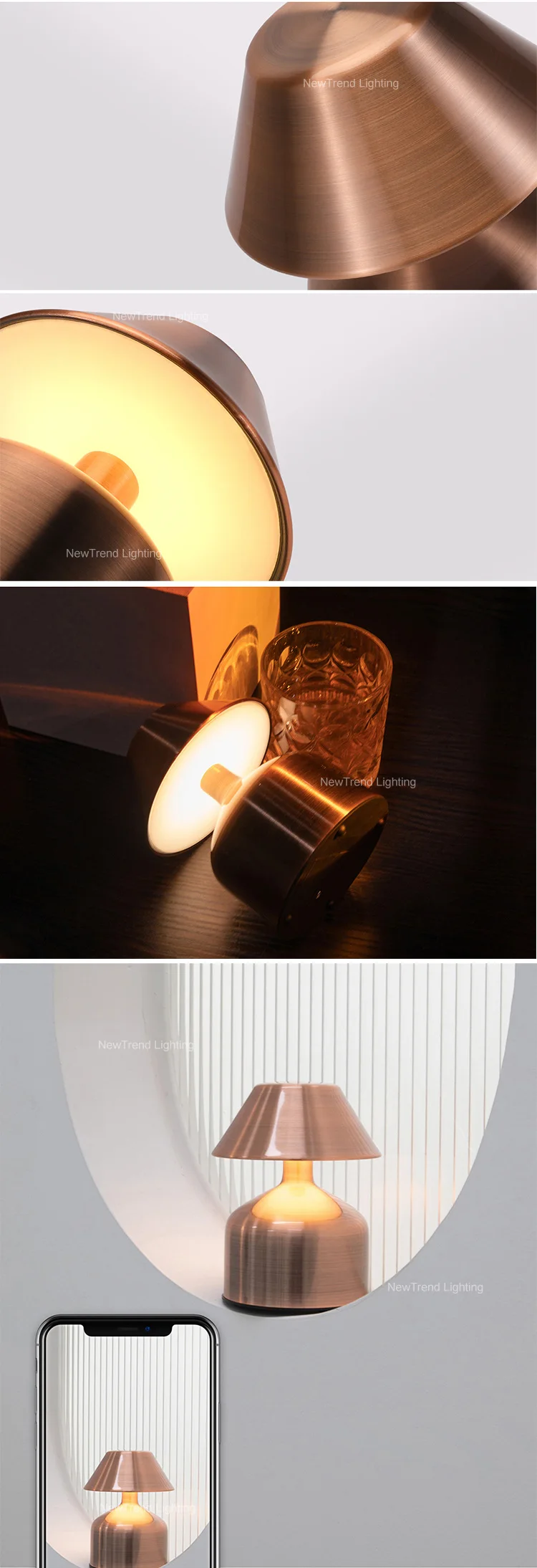 dxzp09 retro style indoor decoration night light home bar party modern acrylic dimming led rechargeable table lamp-3