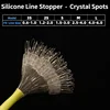 Bouchon de ligne en silicone - Points de cristal