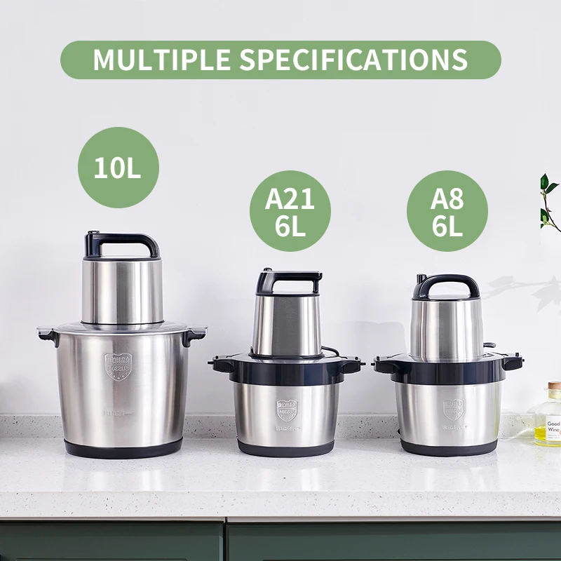 Stainless Steel Fufu Yam Pounding Machine Electric Meat Grinder 6L Household Use Automatic Low-noise