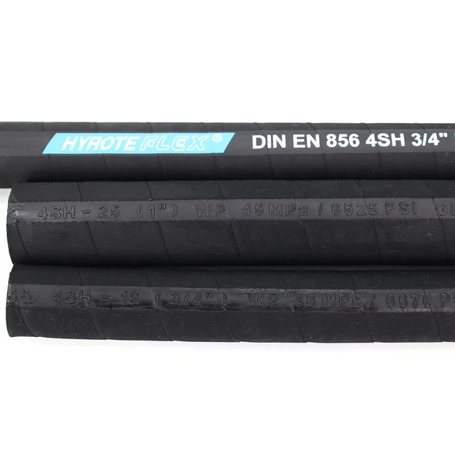 Hot Selling OEM  High Pressure DIN EN856 4SP 4SH Custom NBR Hydraulic Hose