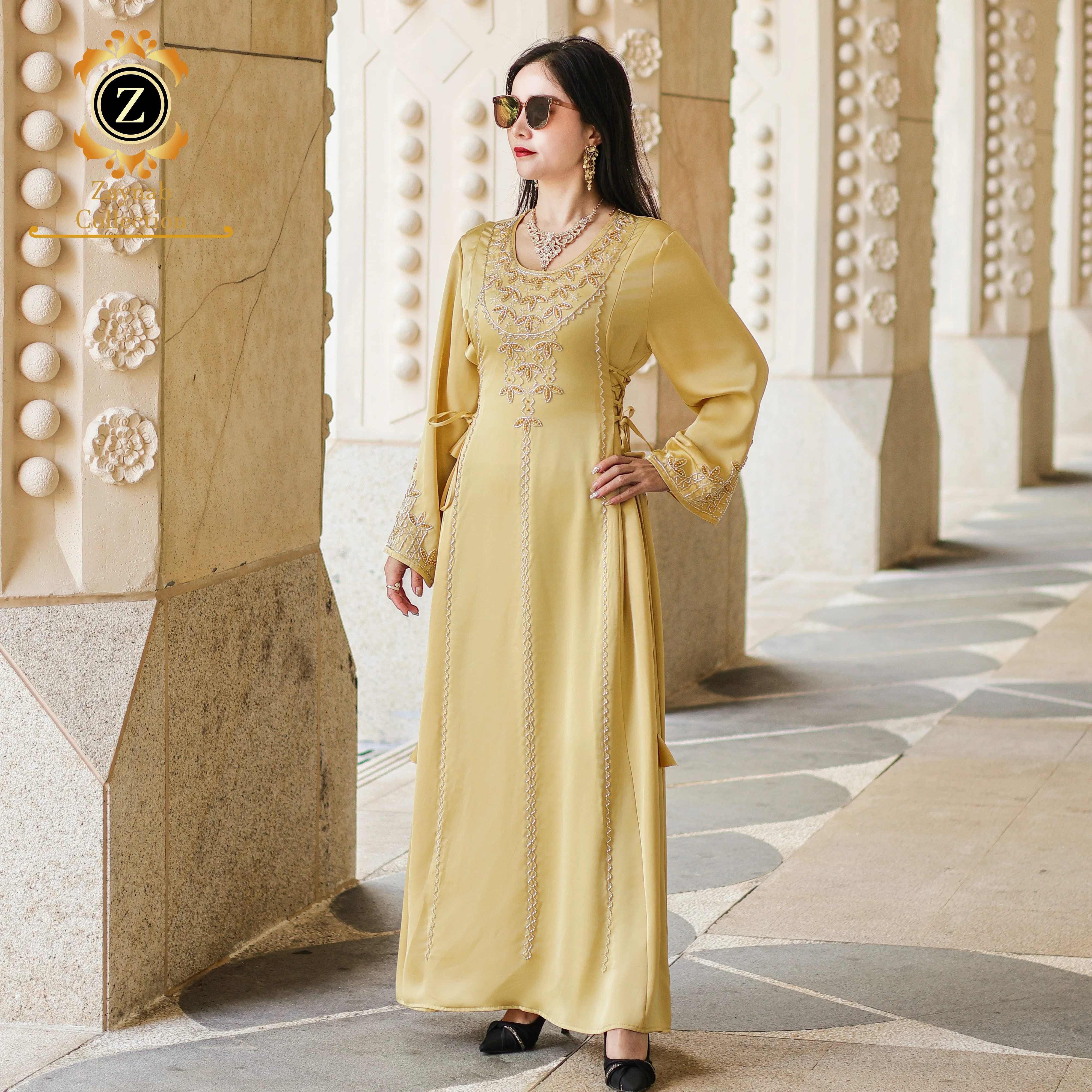 Zaynab Turkey Fashion Abaya Floral Woman Abaya Women Fashion Nida