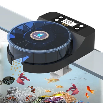 Alternative view of Tuya Eco-Friendly Rechargeable Smart Automatic Pellet Fish Feeder for Aquariums-Fish & Shrimp Accessory