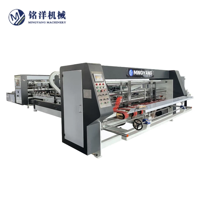 Fully automatic cardboard folder gluing machine for easy operation, fully automatic folding and gluing machine