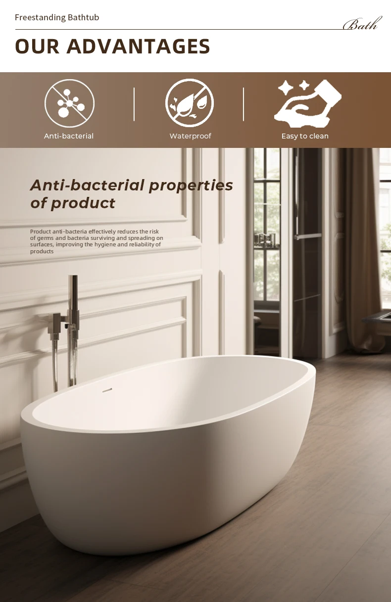 Best Seller Acrylic Customize Size Adult Luxury Stain And Corrosion Resistant Freestanding