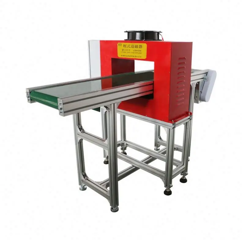 TEBAK Non Powered Roller Frame Demagnetizer Machine Conveyor Belt Frame Demagnetizer  for Demagnetization Steel  Iron Workpieces