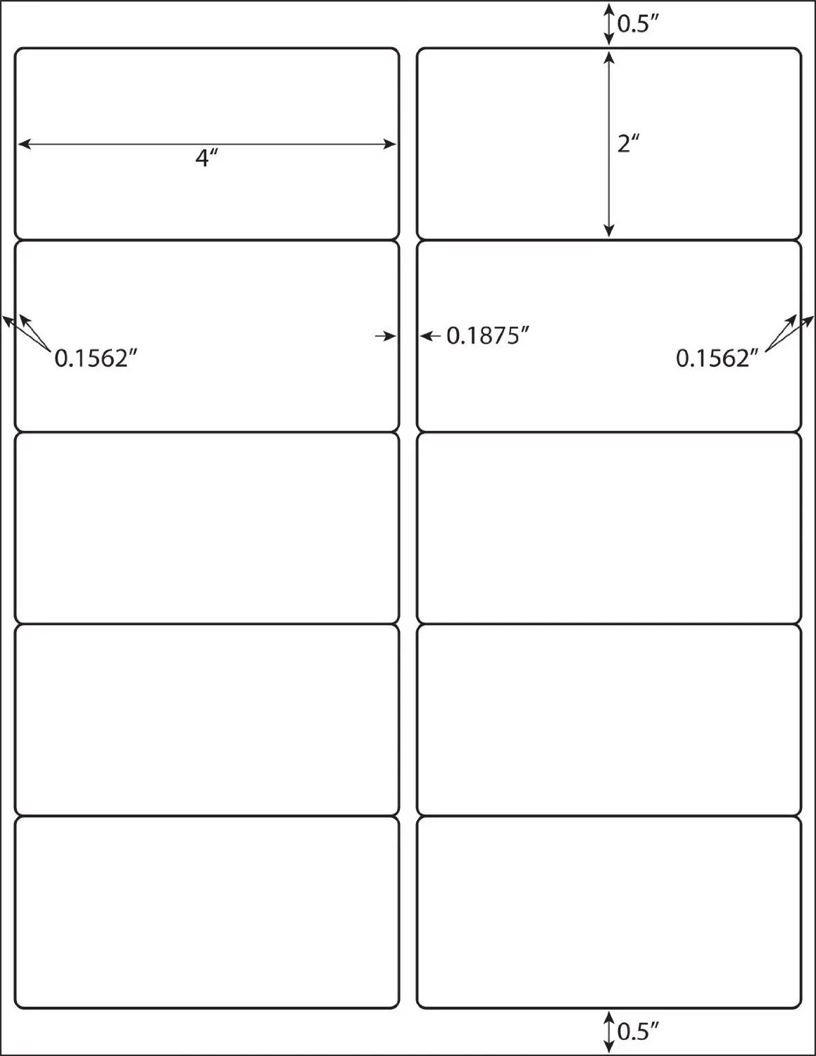 die cut address self adhesive labels