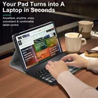 MoKo PU Leather Removable Wireless Keyboard Tablet Case For Galaxy Tab S6 Lite 10.4 2020