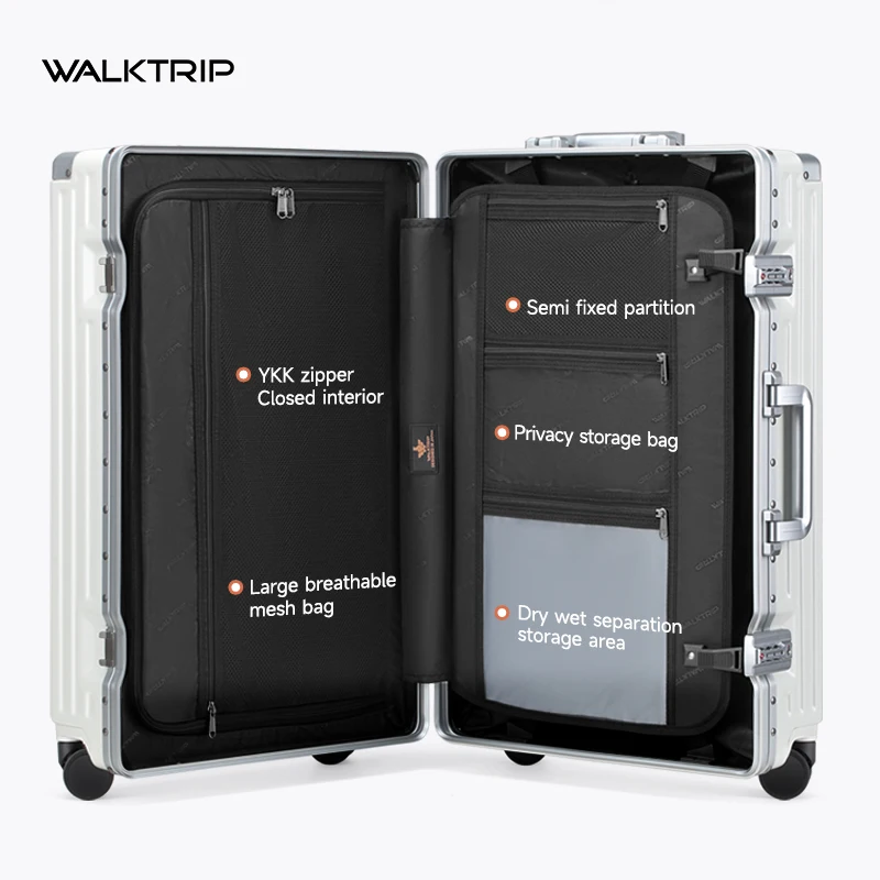 High Quality Cheap Multi-Functional Travel Suitcase With Aluminum Frame and Tsa Lock Security 3 High Quality Cheap Multi-Functional Travel Suitcase With Aluminum Frame and Tsa Lock Security - Image 3