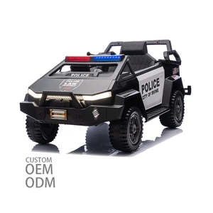 12V Kids Ride on Car Parent Remote Control Battery Powered Electric Vehicle Ride on Toys Police Car for Boys Girls