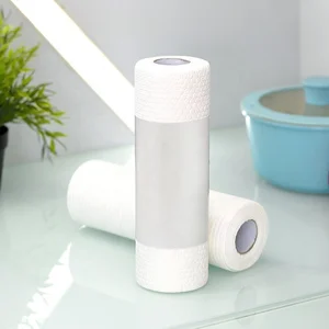 BCS Custom White Household Spunlace Nonwoven Cleaning Cloth Rolls Disposable Kitchen Towel Rolls