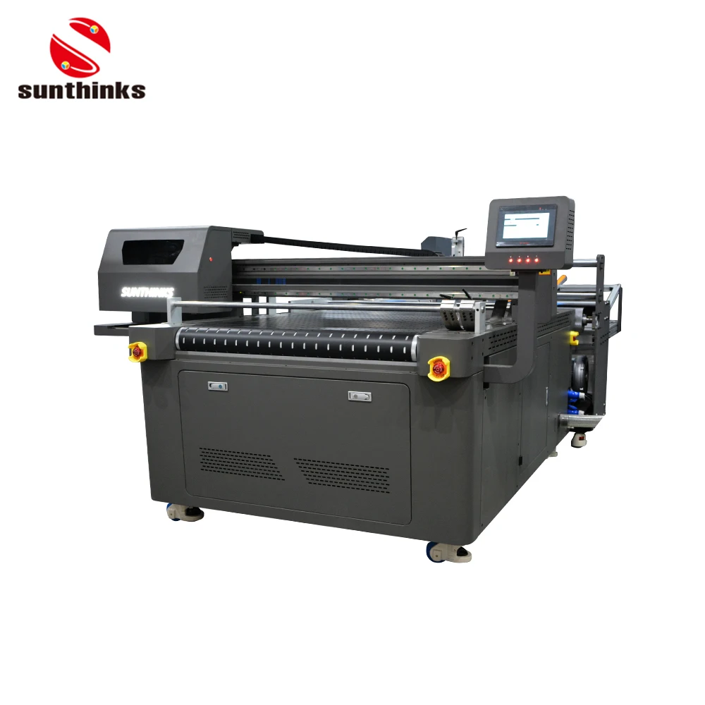 Многофункциональная однопроходная машина Sunthinks для печати на бумажных стаканчиках для упаковки собачьего корма, упаковочная коробка для фаст-фуда, принтер