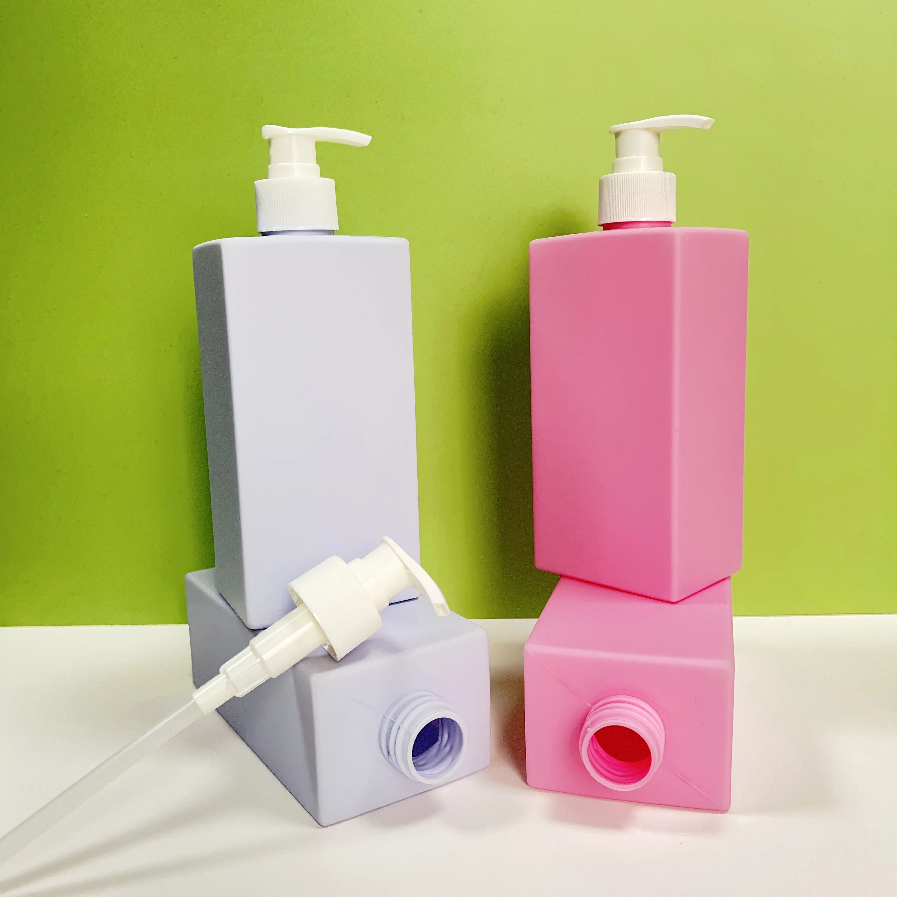 Hdpe 400ml 500ml 750ml 1000ml Cosmetic Shampoo Shower Gel Skin Care Lotion Plastic