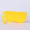 Yellow (silicone zipper glasses bag)