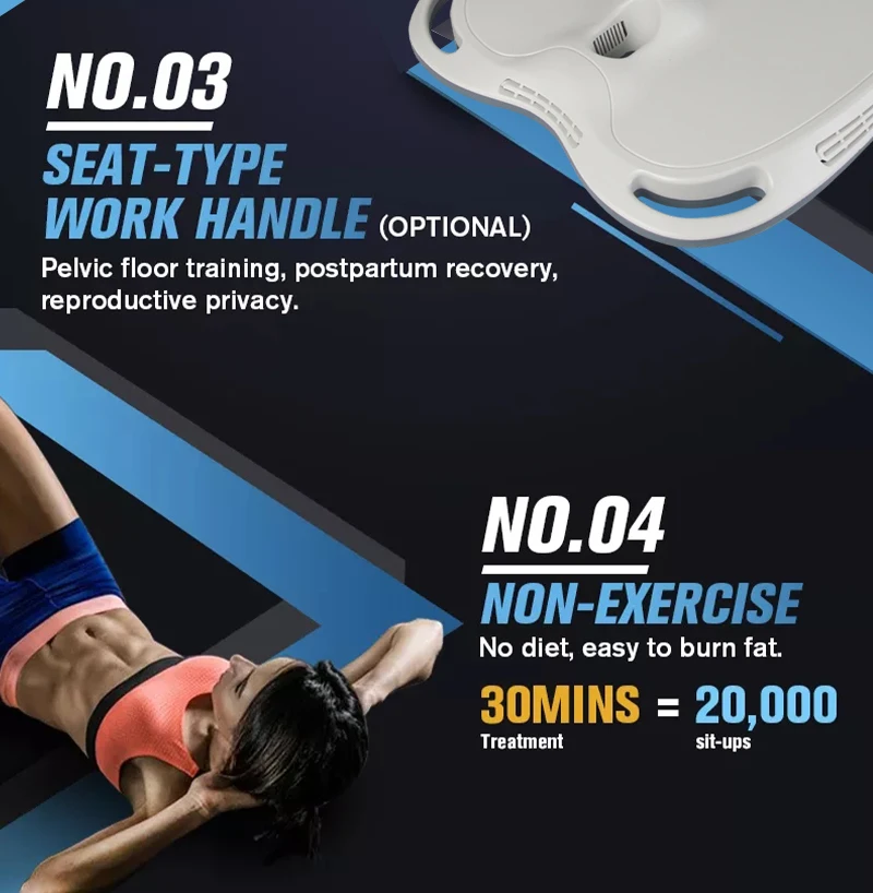 50% discount 5000W 4 handle ems electrical muscle stimulation neck lifting tighten massage body shaping machine