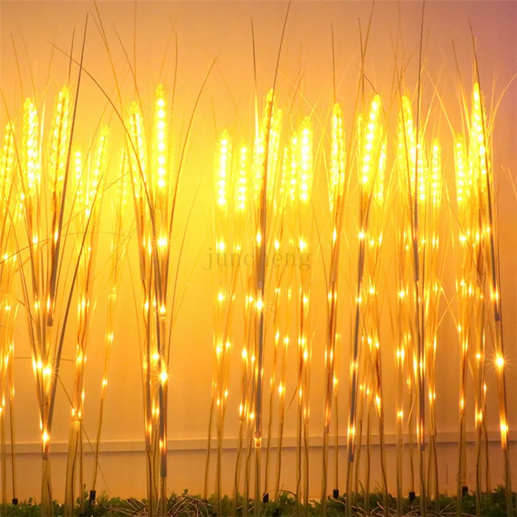 Outdoor Simulation Wheat Ears Led Wheat Light Lamp Stand Artificial Wheat Lamp for Pathway Landscape Night Lights