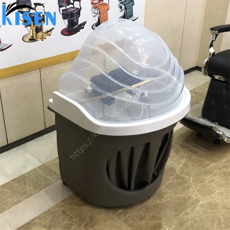 KISEN  Salon Hairdressing Simple Design Shampoo Sink  Backwash Unit Bowl Cheap Price Portable Hair Wash Sink With Water Pipes
