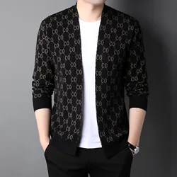 Custom Chunky Cardigan Sweater For Men Plus Size Long Sleeve Cardigan Pour Hommes