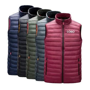 New Down Jacket Down Jacket Down Jacket Vest with Logo Light Down Half Sleeve Men's Down Jacket