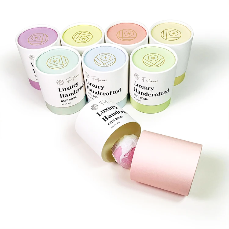 Custom Bath Bomb Shampoo Boxes Packaging Container Matt Lid Base Handmade Soap Packing Paper Boxes for Bath Bombs Soap