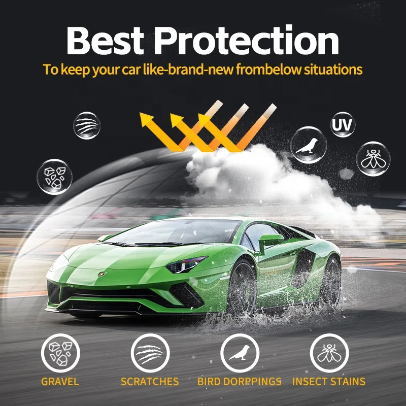 Lux Plus 1.52*15m Nano Ceramic Coating TPU PPF Anti-Scratch Car Paint Protection Vinyl Wrap Film Self Healing XPEL