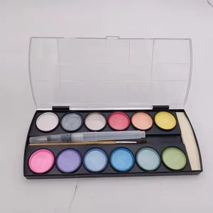 Hot Sale Non Toxic Metallic  Watercolor Paint Set for Drawing Learning Ningbo Changxiang Stationery