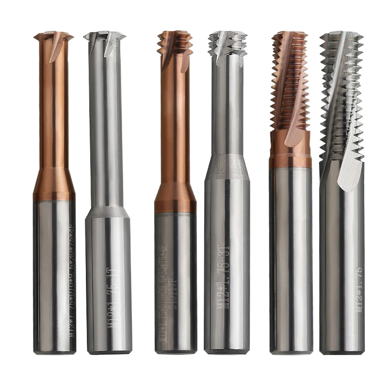 Direct Factory Sale High Precision Solid Carbide CNC Tooln Thread Milling Cutter M6*1 M12*1 End Mill ODM & OEM Supported details