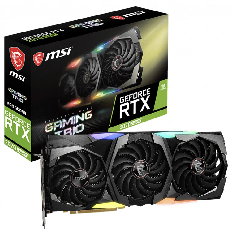 Wholesale MSI NVIDIA GeForce RTX 2070 SUPER GAMING TRIO 8G Used Graphics  Card with GDDR6 Memory High Performance Support Ray Tracing From ...