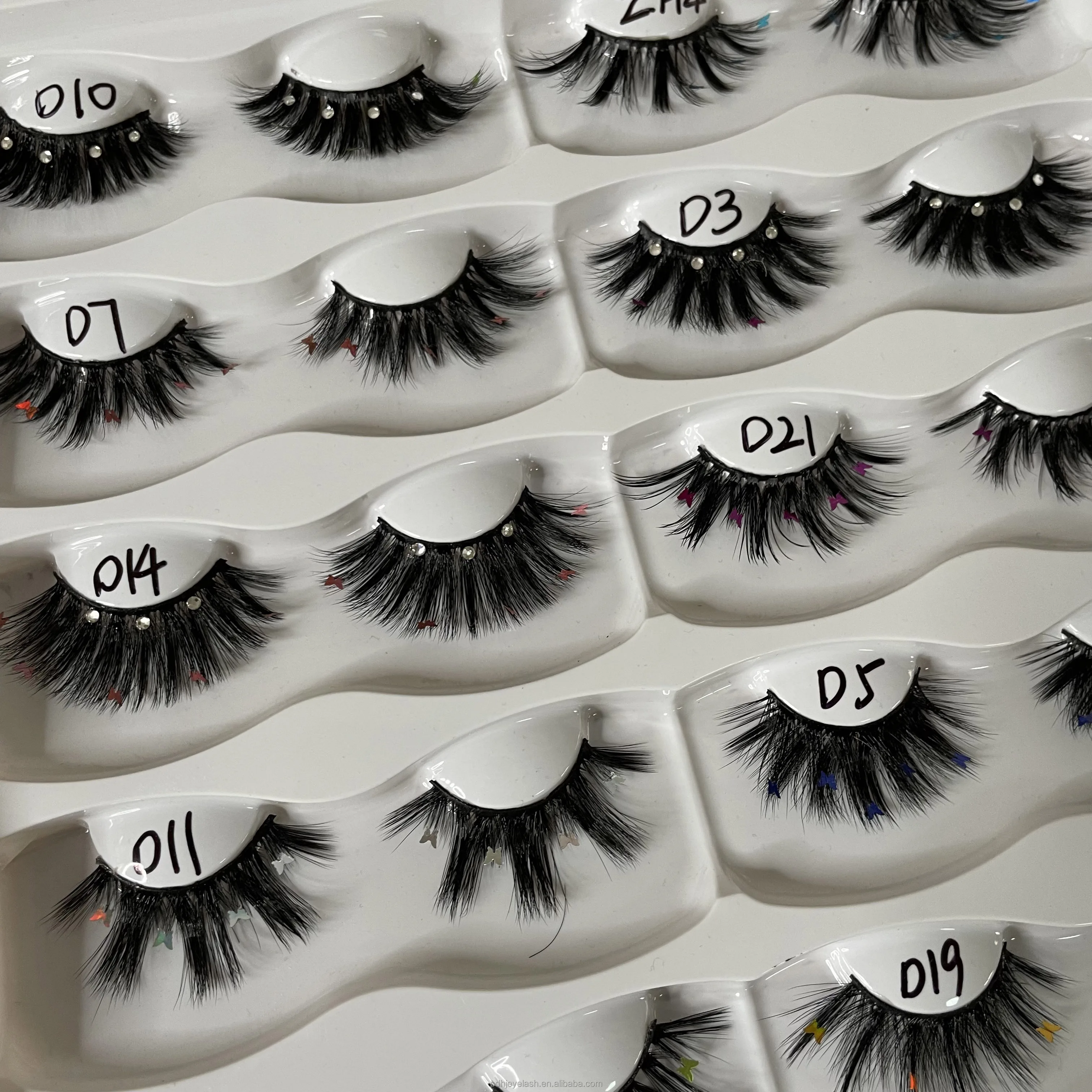 2023 Hongjun Natural Eyelashes Wholesale 5d Fluffy Full Strip Faux Mink