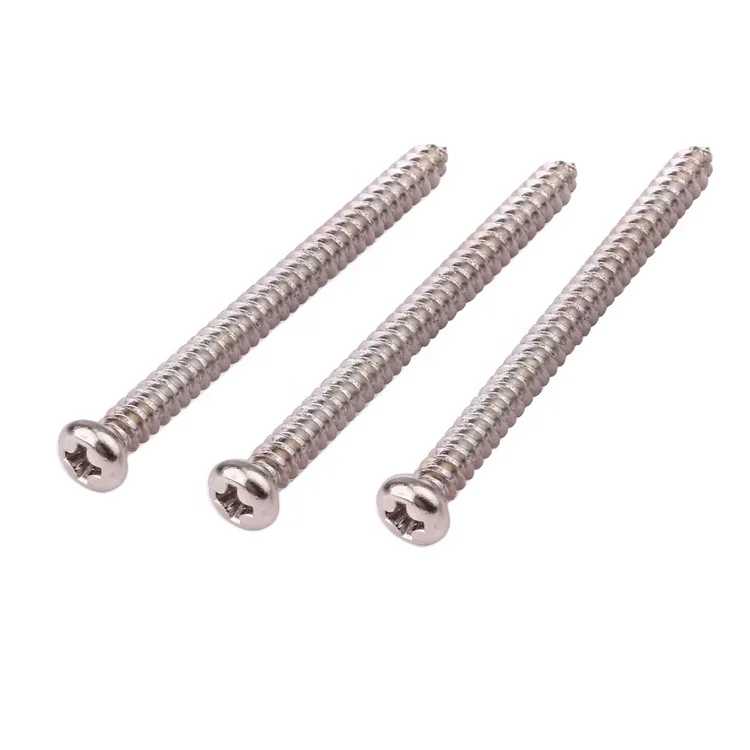 Factory price fasteners M2-M8 pan head phillips carbon steel self-tapping nails screws