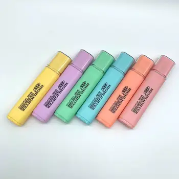 6 Pack Colored Highlighters Markers Set And Beautiful Combination Set Liquid Ink Fast Drying For Classroom Office