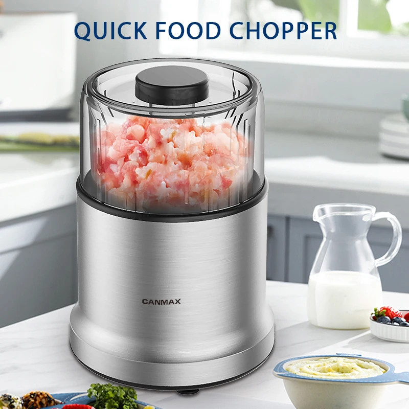 Food Processor, Electric Food Chopper with 2 Glass Bowls , 800W