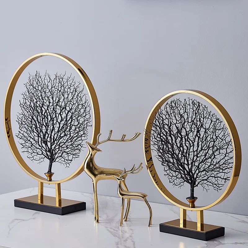 Source Wholesale Nordic European Style Modern Decoration Pieces Luxury Geometric Sea Tree Office Home Decoration Accessories on m.alibaba.com
