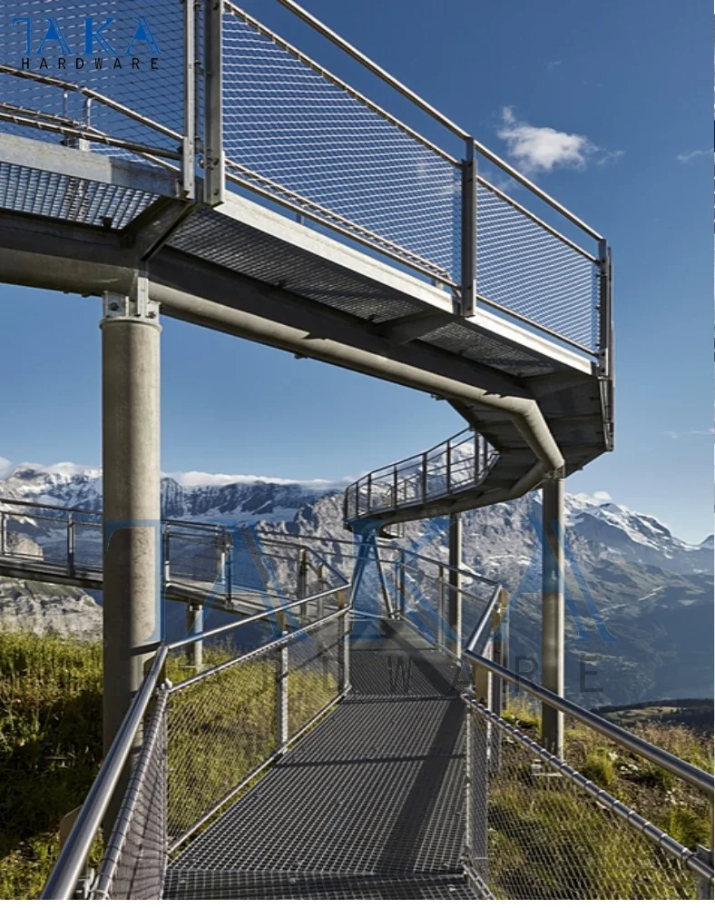 Square Wire Mesh Railing Stainless Steel Wire Mesh Deck Railing for Outdoor or Indoor Steel ...