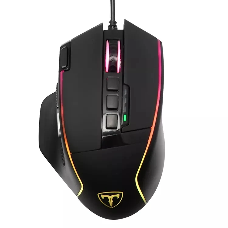 Wholesale 9 Programmable Buttons 14400 DPI Computer Glowing Wired Gaming Mouse for Laptop PC Gamers