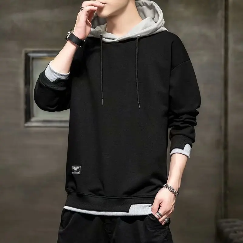 Source Fashionable trend round collar long sleeves casual hoodie organic  cotton blank mens pullover hoodies on m.alibaba.com