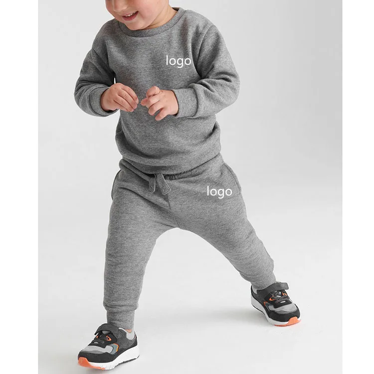 Хит продаж хлопковый осенний спортивный костюм для мальчиков уличный с капюшоном и завязками тренировочные штаны комплект из двух предметов детский