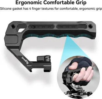 SmallRig Universal Lightweight Quick Release NATO Grip for DSLR Camera Cage Top Handle - 3766 detail image