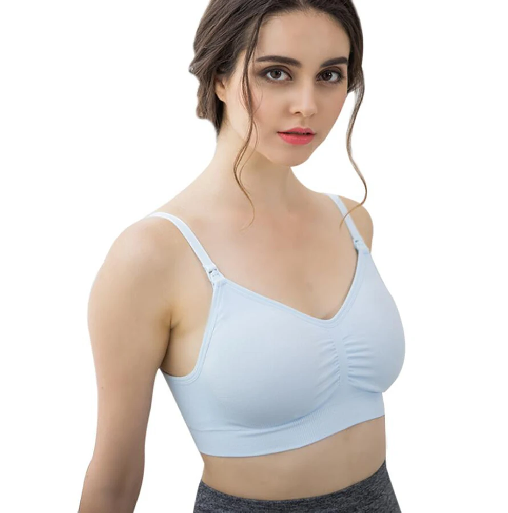 Factory Direct High Quality China Wholesale Adult Pure Cotton Wire Free  Pregnant Brasier Women Breastfeeding Nursing Bra $1.5 from Shanghai Jspeed  Garment Co., Ltd.