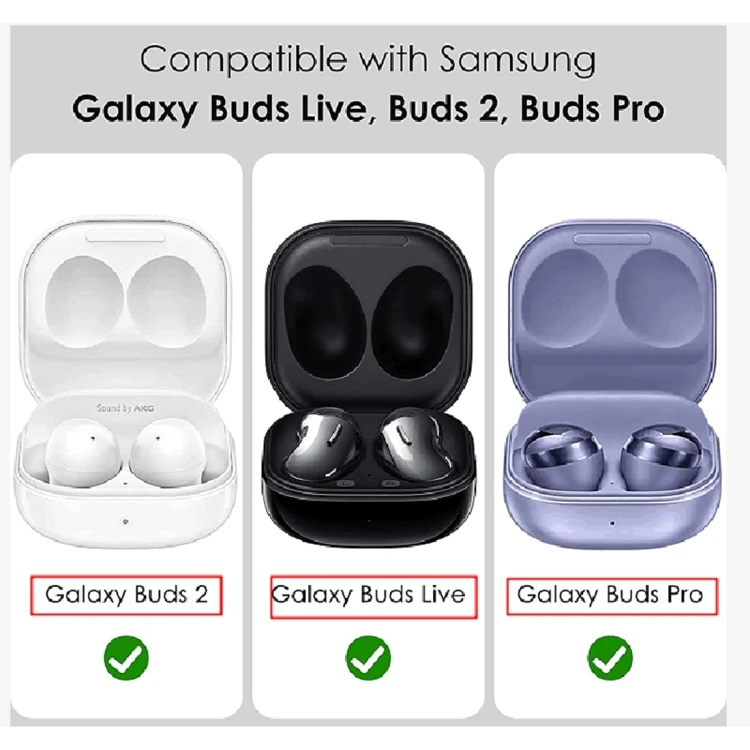 Headset Protective Case Cover+Hook for Samsung Galaxy Buds 2/Buds Pro/Buds  Live