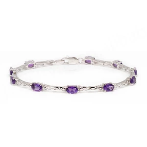 Excellent Quality 925 Sterling Silver Tennis Chain Bracelet Natural Zircon Stone Gold Accent Jewelry for Party Gift Occasions