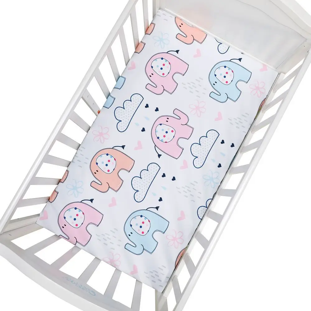 Baby bed crib water proof terry cotton mattress protector