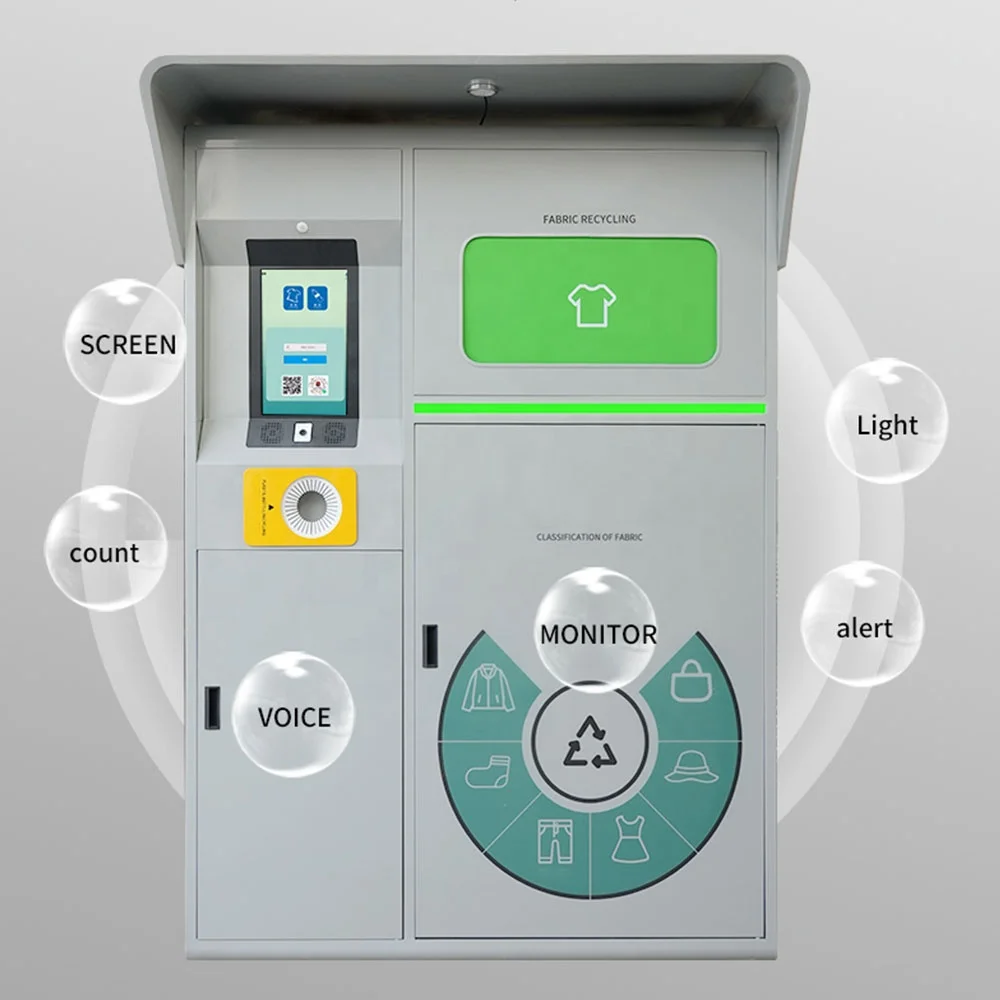 Intelligent Recycling Box Smart Donation Bin Smart Clothes Recycling Waste Bin