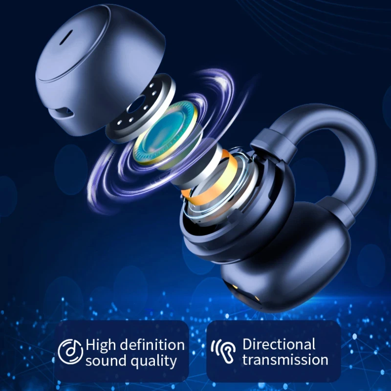 Écouteurs Open Ear Bluetooth IPX7 étanches - 40h D'autonomie, Contrôle Tactile, Pour Sport Et Fitness