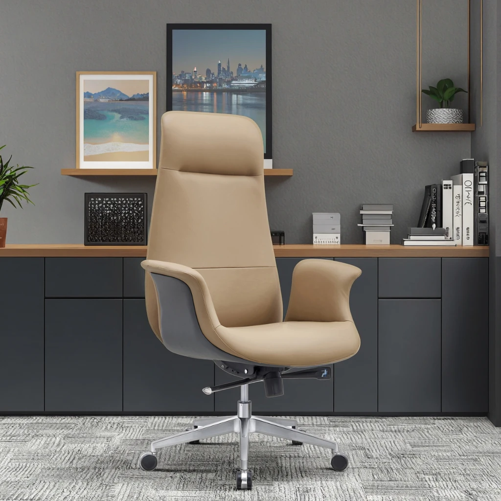 Executive Recliner Chair 55D Memory Foam Quadruple Locking System Premium Leather Commercial Grade 4