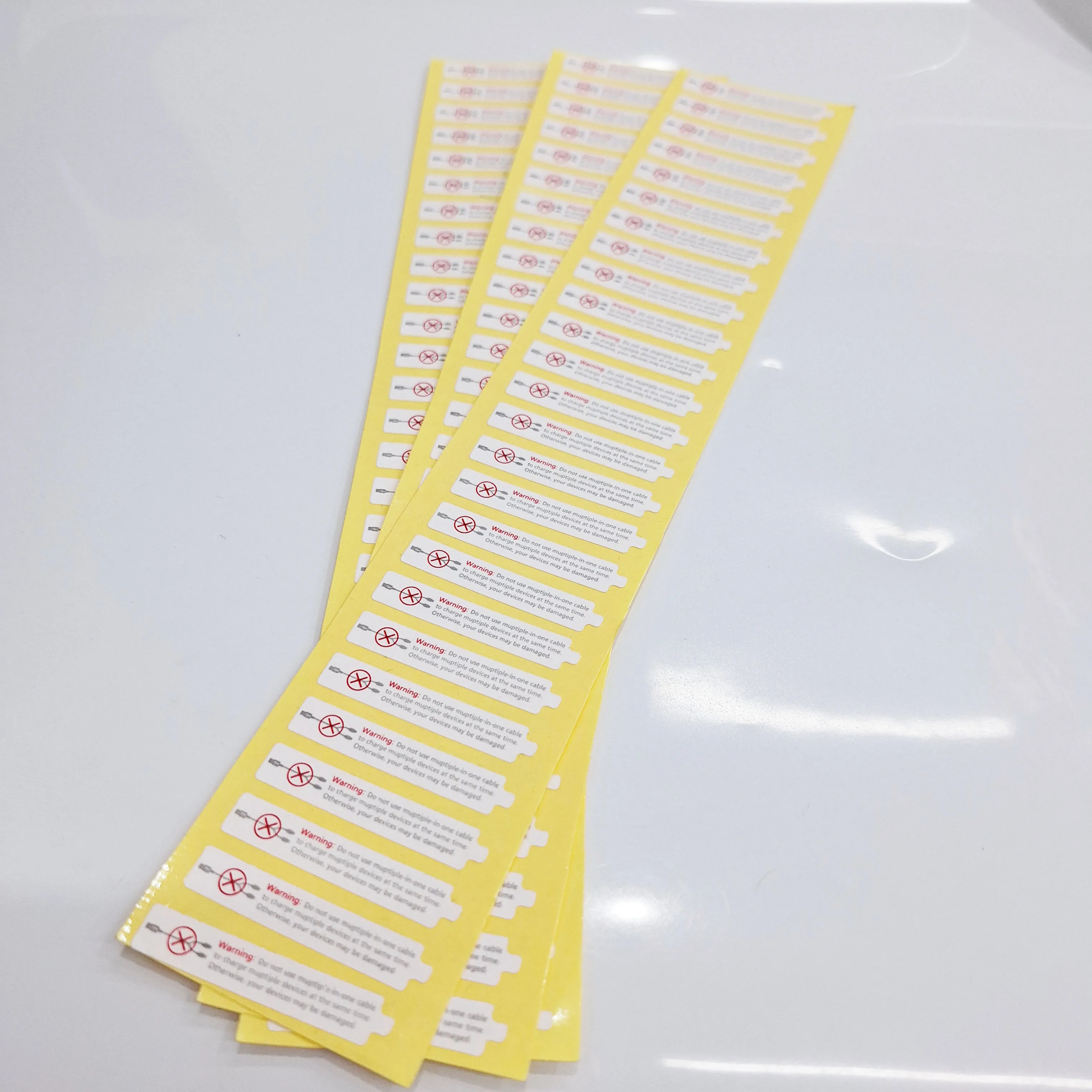 Custom Movable Packaging Logo Matte Stickers Waterproof Hazard Sticker ...