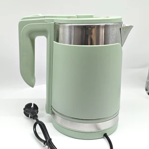 Manufacturer Supply 1.8L Double Wall Electric Kettle with Multiple Color Options